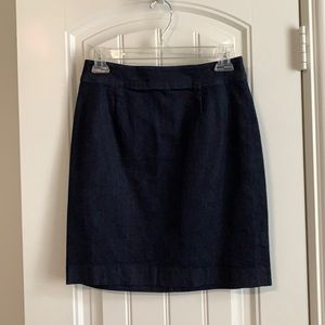 Fossil Faux Denim Pencil Skirt